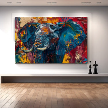 Acrylic Abstract Elephant Painting